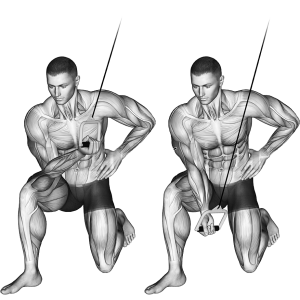 Single hand tricep pull down